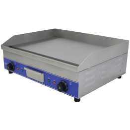 Commercial Electric Griddle Stainless Steel Double Control Flat Plate 5kW 600×490×230 mm| CaterEq CEWG600S