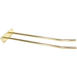 Wine Glass Rack Gold Wall mounted Length 400mm 4 wine glasses - CEWGA18500400G