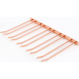 Wine Glass Rack Copper Wall mounted Length 300mm 15 wine glasses - CEWGA58500300C