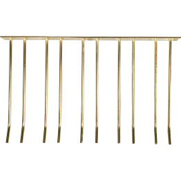 Wine Glass Rack Gold Wall mounted Length 300mm 15 wine glasses - CEWGA58500300G