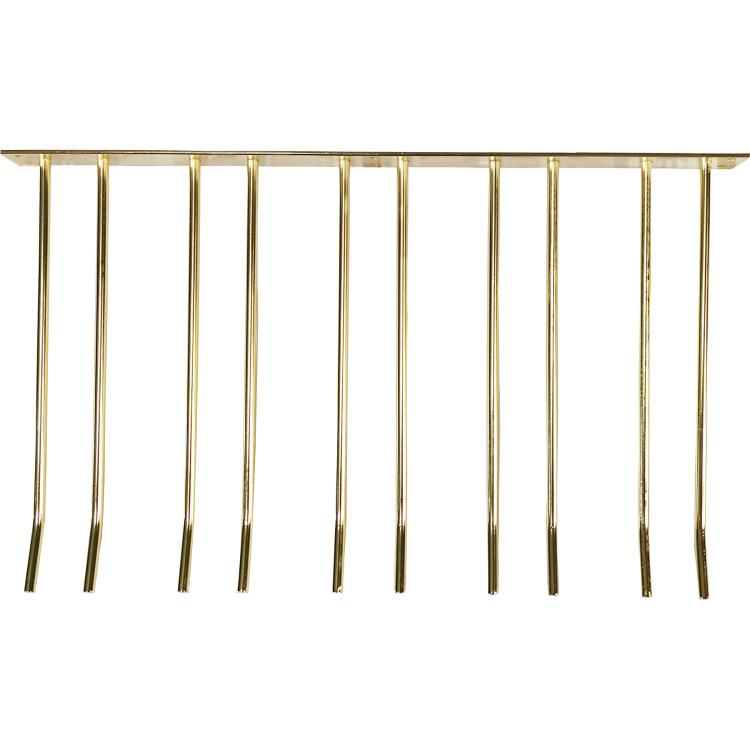 Wine Glass Rack Gold Wall mounted Length 400mm 20 wine glasses - CEWGA58500400G