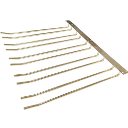 Wine Glass Rack Gold Ceiling mounted Length 400mm 20 wine glasses - CEWGB58500400G