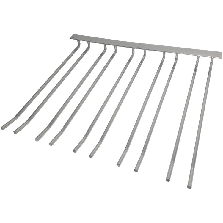 Wine Glass Rack Silver Ceiling mounted Length 400mm 20 wine glasses - CEWGB58500400S