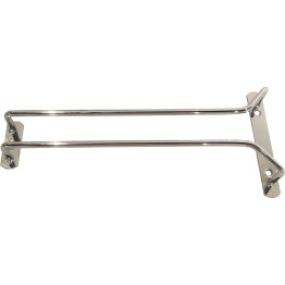 Wine Glass Rack Silver Ceiling mounted Length 250mm 3 wine glasses - CEWGR110S