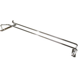 Wine Glass Rack Silver Ceiling mounted Length 400mm 5 wine glasses - CEWGR116S