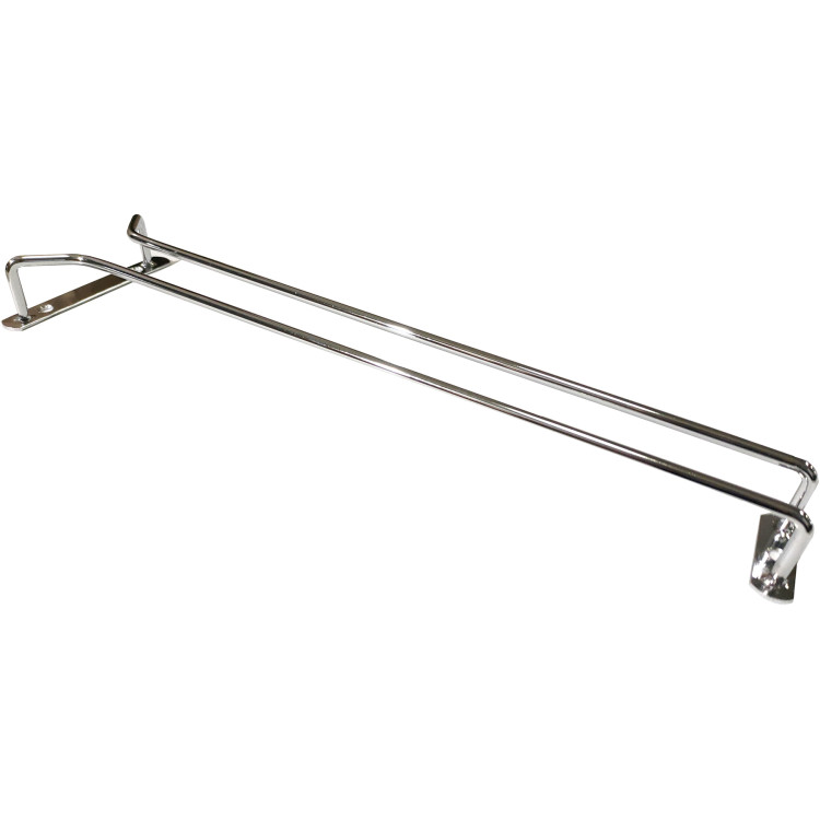 Wine Glass Rack Silver Ceiling mounted Length 400mm 5 wine glasses - CEWGR116S