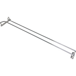 Wine Glass Rack Silver Ceiling mounted Length 600mm 7 wine glasses - CEWGR124S