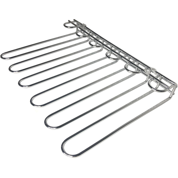 Wine Glass Rack Silver Ceiling mounted Length 450mm 20 wine glasses - CEWGR5S