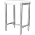 Commercial Stainless Steel Cutting Board Stand with Polyethylene Chopping Block 500x400x750mm | CaterEq CEWH505670