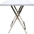 Folding Stainless steel Bistro table 600x600x700mm - CEWHBT6060