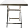 Folding Stainless steel Bistro table 600x600x700mm - CEWHBT6060