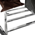 Commercial Dual Bag Stainless Steel Linen/Waste Trolley 900 x 650 x 850mm | CaterEq CEWHDC9065B2