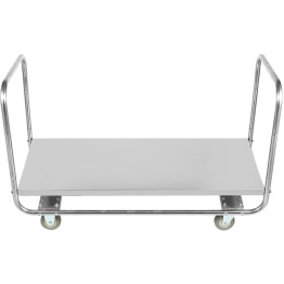 Commercial Dual-Handle Platform Truck Stainless Steel 1300x600x750mm - CEWHDT13060