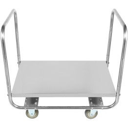 Commercial Dual-Handle Platform Truck Stainless Steel 800x600x750mm - CEWHDT8060