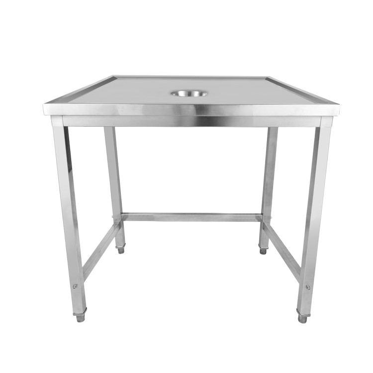 Professional Waste Disposal Table Stainless Steel 4 Side Up Marine Edge 1000x700x900mm | CaterEq CEWHDW10070