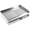 Commercial Griddle Smooth/Ribbed 728x393mm 2 zones 4.4kW Electric - CEWHEG820AFR
