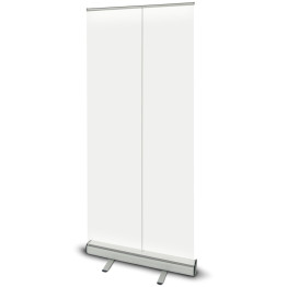 Retractable Banner Stand 800x2000mm Clear sheet Aluminium base - CEWHESB80