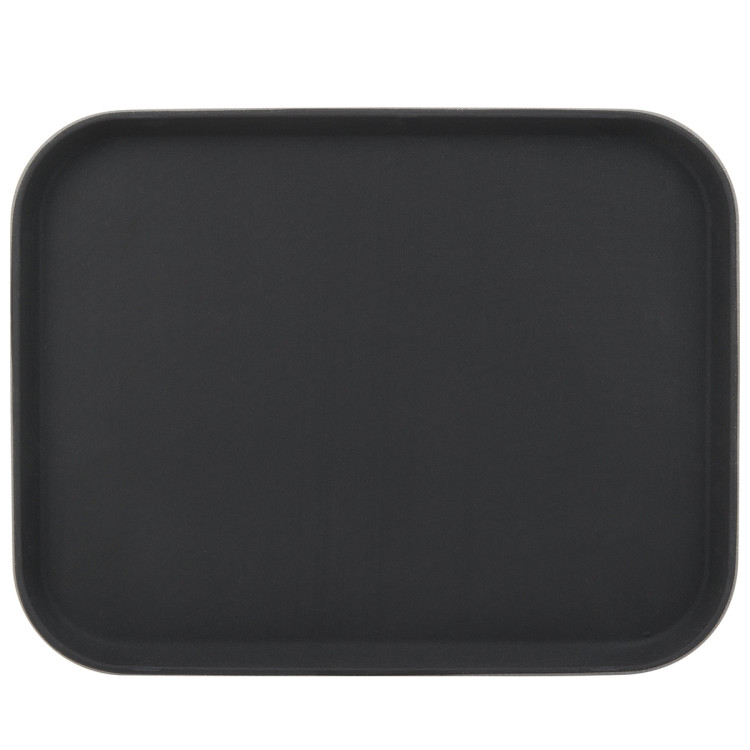 Serving Tray Polypropylene Rectangular 370x280mm Black - CETF0004 Serving Tray Polypropylene Rectangular 370x280mm Black - CETF0004