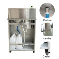 Foot Operated Mobile Wash Basin with Backsplash Paper Towel Dispenser & Castors Stainless Steel - CEWHF277