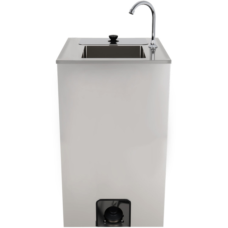Foot Operated 20L Electric Mobile Wash Hand Basin 555×505×860 mm | CaterEq CEWHFEA5550