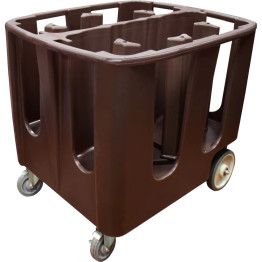 Commercial Plate Trolley 300 plates 6 stacks 930x720x800mm - CEWHJCDC240