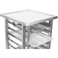 Commercial Equipment Stand with 6 Tier Tray Rack GN1/1 Marine Edges 800x700x900mm - CEWHMTR7080