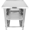 Commercial Equipment Stand with 6 Tier Tray Rack GN1/1 Marine Edges 800x700x900mm - CEWHMTR7080
