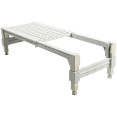 Commercial Dunnage Rack 1220x445x225mm 180kg loading Iron & Polypropylene- CEWHPDSPA48181045