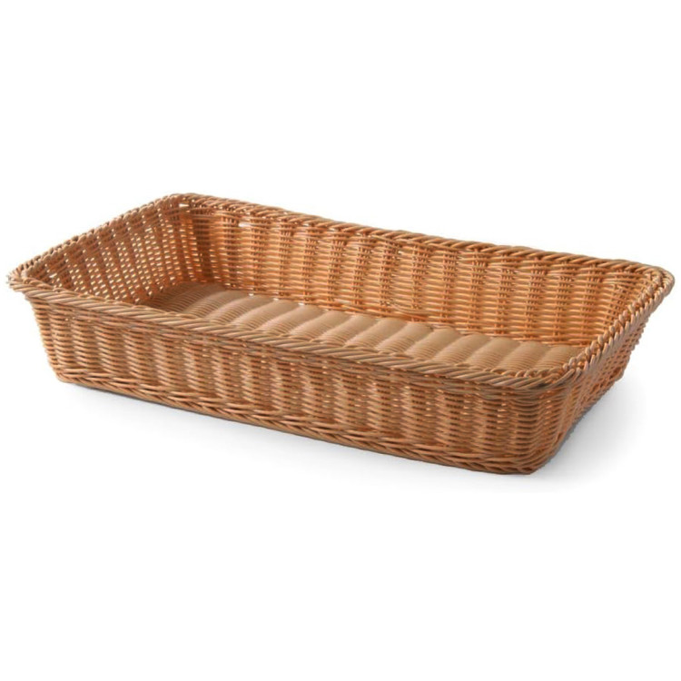 Commercial Bread Display Basket 530x325x80mm Brown - CEWHRBB2