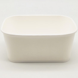 300pcs White Rectangular Bowl 1000ml PE - CEWPRB1000