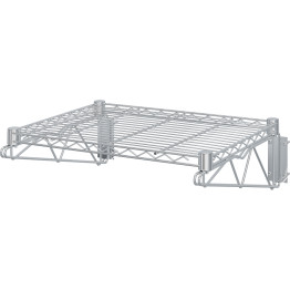 Wall-Mounted Wire Shelf 1 Tier 100kg Capacity Chrome Finish 600x450mm | CaterEq WR6045A1C Wall-Mounted Wire Shelf 1 Tier 100kg Capacity Chrome Finish 600x450mm | CaterEq WR6045A1C