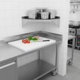 Wall Shelf Corner unit Stainless steel 600x600x350mm | CaterEq CEWSCN6035 Wall Shelf Corner unit Stainless steel 600x600x350mm | CaterEq CEWSCN6035