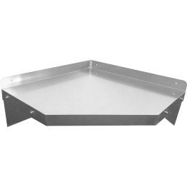 Wall Shelf Corner unit Stainless steel 600x600x250mm - CEWSCN6040