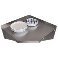 Wall Shelf Corner unit Stainless steel 600x600x350mm | CaterEq CEWSCN6035 Wall Shelf Corner unit Stainless steel 600x600x350mm | CaterEq CEWSCN6035