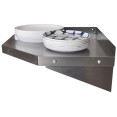Wall Shelf Corner unit Stainless steel 600x600x350mm | CaterEq CEWSCN6035 Wall Shelf Corner unit Stainless steel 600x600x350mm | CaterEq CEWSCN6035