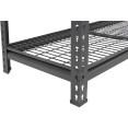 Professional Heavy Duty Wire Shelving Unit 1500x600x1830mm 4 shelves Black - CEFUJI401