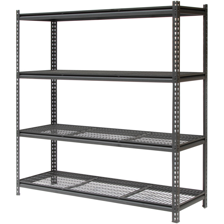 Professional Heavy Duty Wire Shelving Unit 1500x600x1830mm 4 shelves Black - CEFUJI401