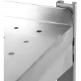 Wall Shelf Perforated 2 tiers Stainless steel 1600x300x600mm - CEWSWB30160P