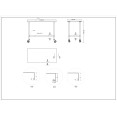 Commercial Mobile Stainless Steel Work Table Bottom shelf 1200x600x900mm - CEWT60120GMOBILE