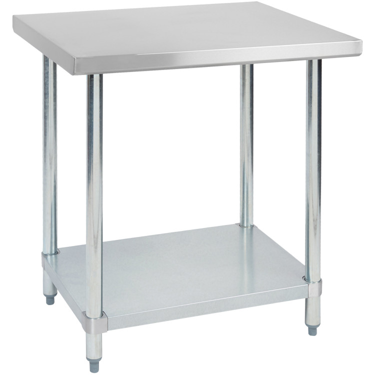 Commercial Stainless Steel Work Table Bottom shelf 700x700x900mm - CEWT7070G