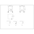 Commercial Mobile Stainless Steel Work Table Bottom shelf 700x700x900mm - CEWT7070GMOBILE