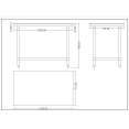 Chopping Board Table Stainless  1200x700x900mm - CEWTC701202G
