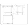 Chopping Board Table Stainless Steel 900x700x900mm - CEWTC70902G