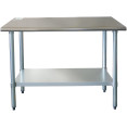 Commercial Work Table Stainless Steel Bottom Shelf 1000x600x900mm - CEWTG600X1000