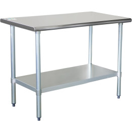 Stainless Steel Work Table Bottom Shelf 1200x600x900mm - CEETW12060