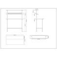 Stainless Steel Prep table 9 x GN1/9 & Top shelf  & Undershelf - CEWTG60120