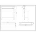Stainless Steel Prep table 11 x GN1/9 & Top shelf  & Undershelf - CEWTG60150