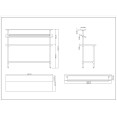 Stainless Steel Prep table 14 x GN1/9 & Top shelf  & Undershelf - CEWTG60180