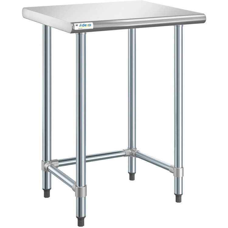 Commercial Work table Stainless steel No bottom shelf 760x610x900mm - CEWTGOB2430418