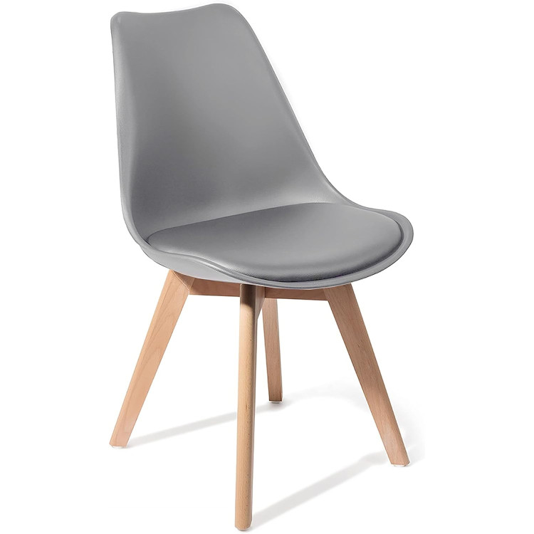 Side Dining Chair Padded seat Grey - CEWW003G